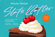 Slate Batter Modern Handbrush Script, a Script Font by stylishtype.co (Thumbnail 1 of 15)