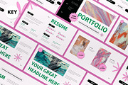 White Green Portfolio Keynote, a Presentation Template by graphicook (Thumbnail 1 of 4)