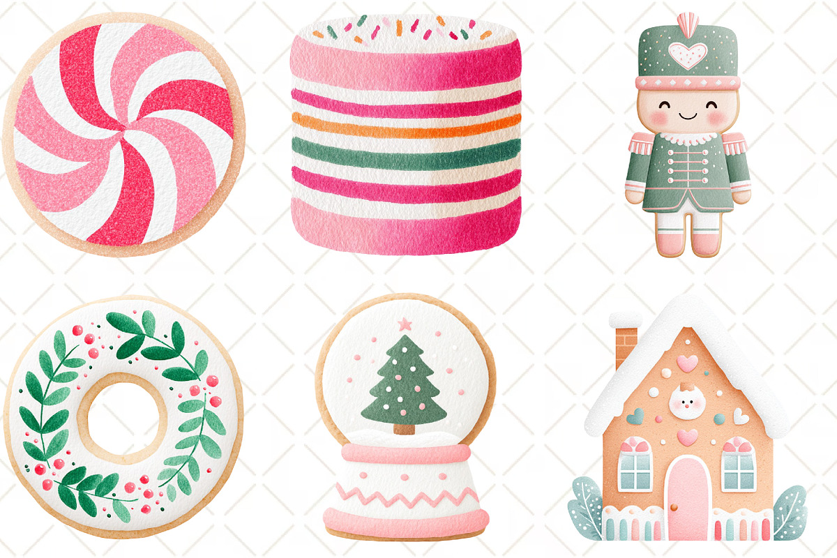 Christmas Sugar Cookie Clipart, an Illustration by Black Bird Studio (Photo 6 of 6)