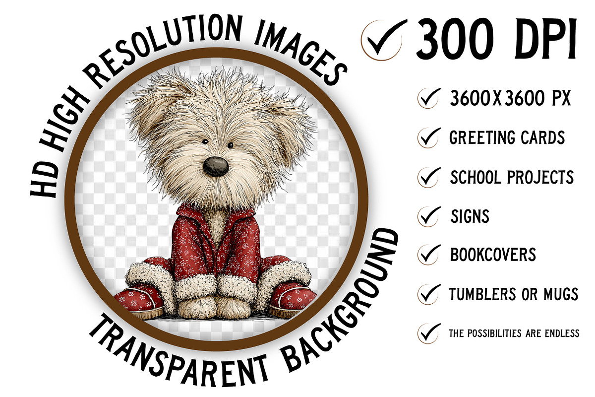Winter Pijama Dog Clipart, an Illustration by Craft Nest (Photo 6 of 10)