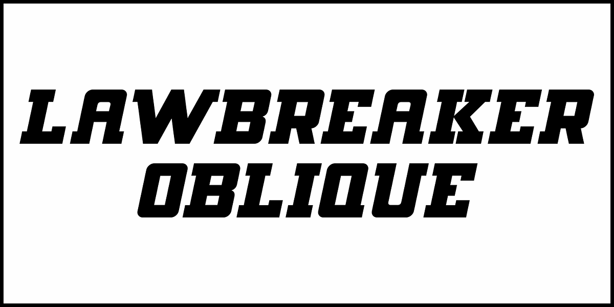 Lawbreaker JNL, a Slab Serif Font by Jeff Levine Fonts (Photo 4 of 5)