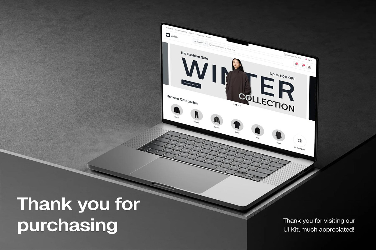 Beliin Fashion E-commerce Website, an UI Kit Template by Creative Perspective (Photo 8 of 8)