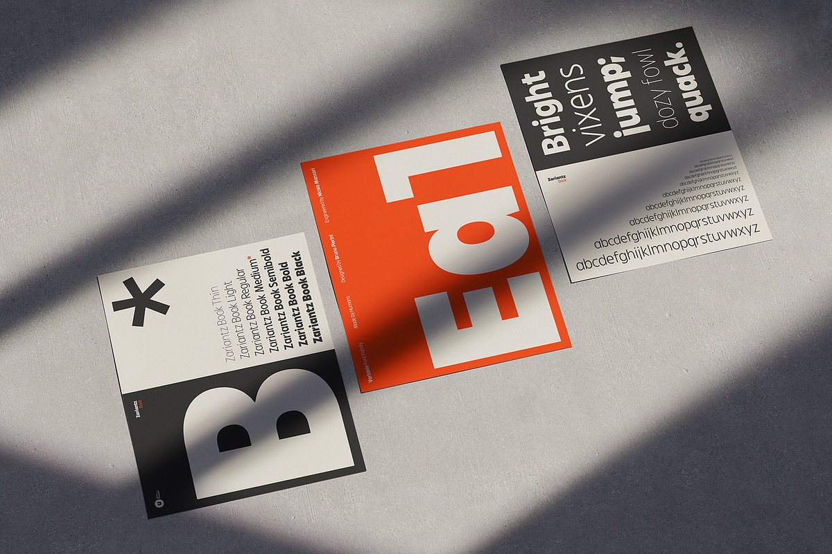 Zariantz Book, a Sans Serif Font by Unio Designs (Photo 13 of 17)