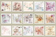 Watercolor Floral Backgrounds, a Background Graphic by sibel dayı (Thumbnail 5 of 9)