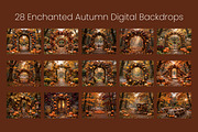 Enchanted Autumn Digital Backdrops, a Background Graphic by 3Motional (Thumbnail 9 of 19)