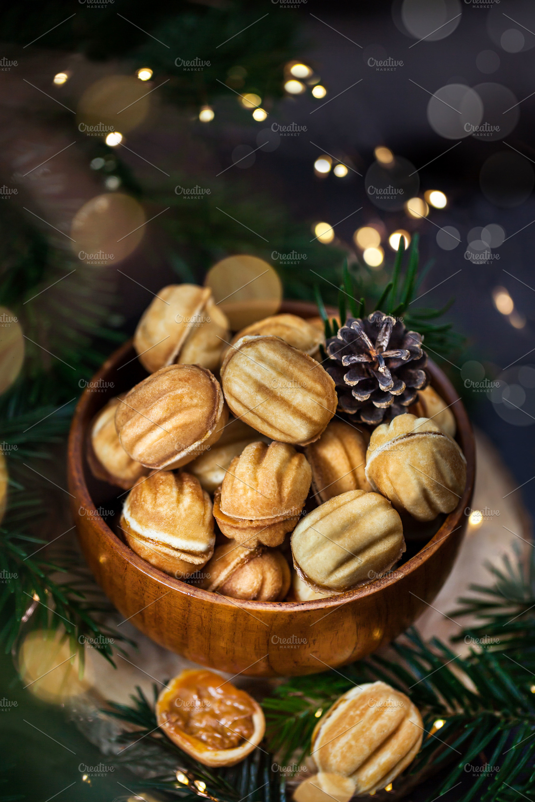 Homemade stuffed cookies Nuts, a Food & Drink Photo by Kate S