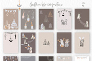 Boho Scandi Christmas CLIPART, a Decorative Illustration by ArtOLB (Thumbnail 2 of 8)