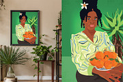Orange Farm x2 Posters Prints, a Food Illustration by Phathudesignsshop (Thumbnail 2 of 3)