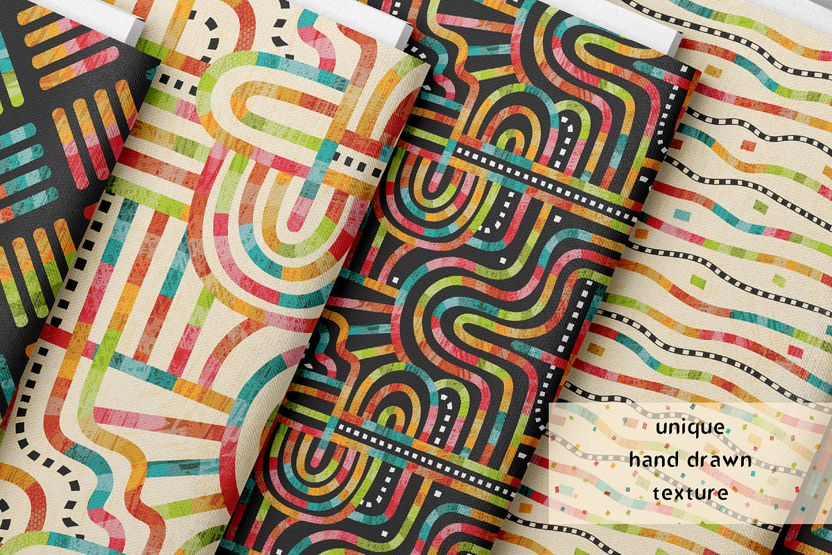 Rainbow Maze Collection, a Pattern Graphic by Zim Varezhkin (Photo 2 of 5)