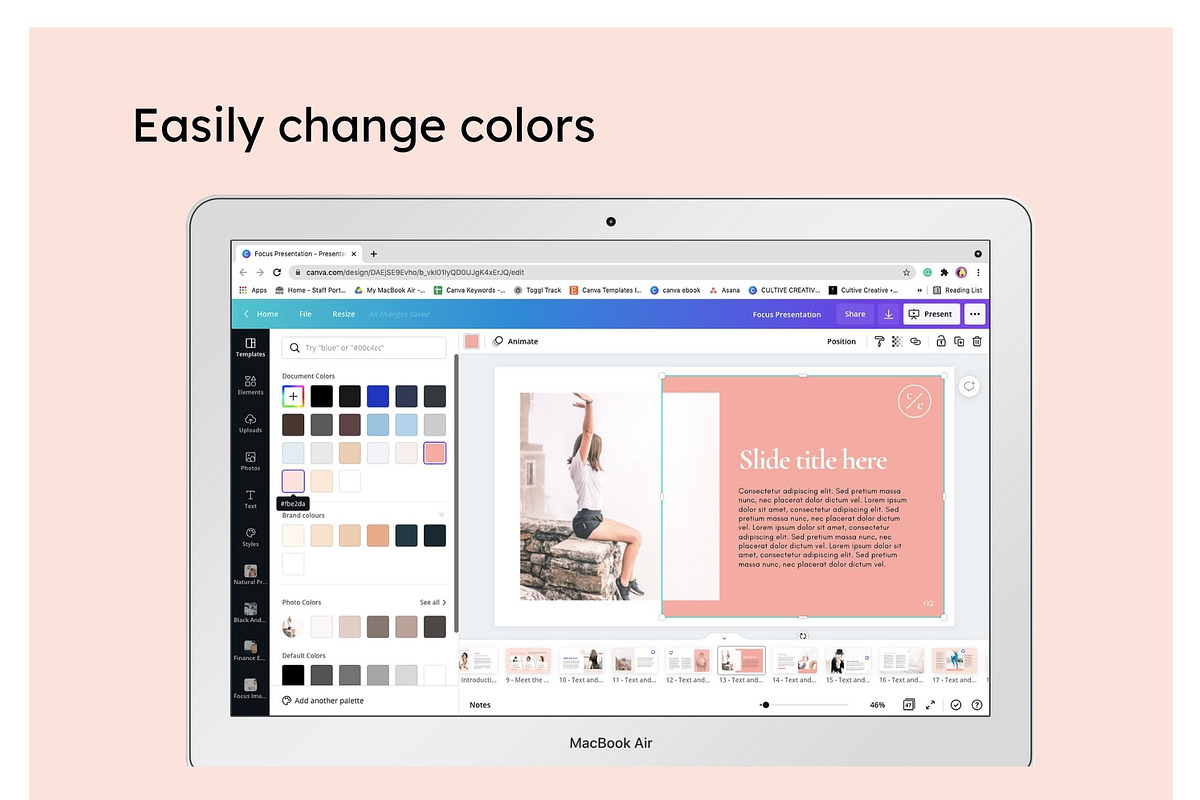 Focus Webinar, Course, Presentation, a Presentation Template by Cultive Creative (Photo 5 of 13)