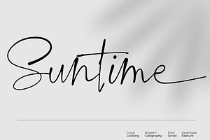 Suntime // A Script Font