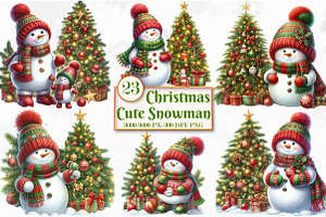 Christmas Cute Snowman Sublimation, a Seasonal Illustration by Craft Nest