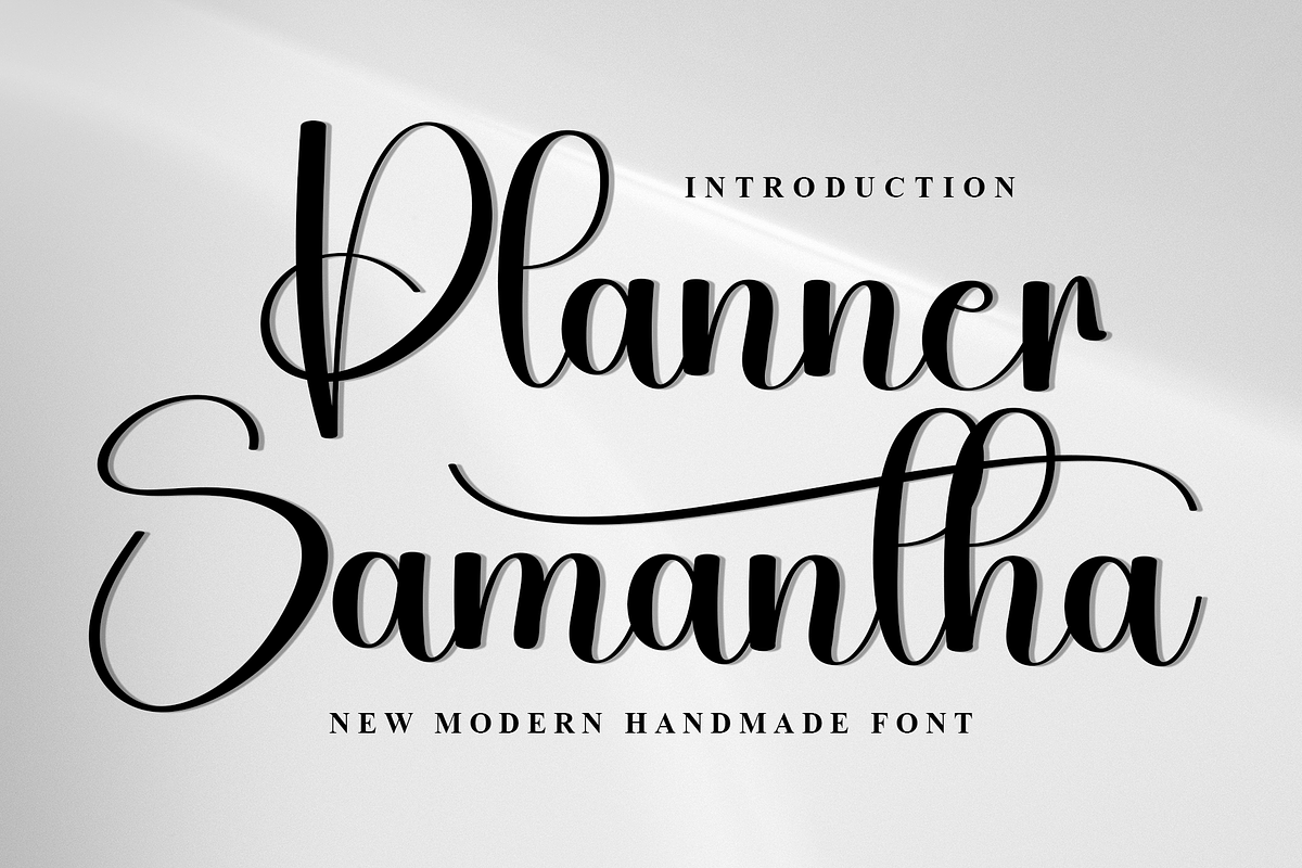 Planner Samantha, a Handwritten Font by FreshTypeINK (Photo 1 of 8)
