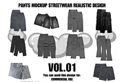 Realistic Pants Mockup Streetwear, a Bottom Mockup by NYCTHOPILIA STUDIO (Thumbnail 1 of 9)