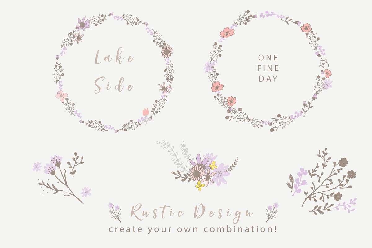 One Fine Day - Rustic Floral Design, a Decorative Illustration by Paperly Studio (Photo 3 of 5)