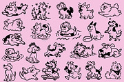 Dog Days: 100 Textured Pups Pack, an Animal Illustration by Veyla (Thumbnail 12 of 14)