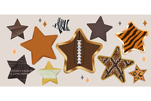 Creative paper star collage, an Object Illustration by art PVP - market