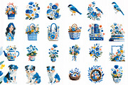 Coquette Spring Garden Clipart, an Illustration by DreamCafeArt (Thumbnail 2 of 10)