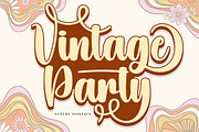 Vintage Party | Script Font, a Handwritten Font by Scratchones (Thumbnail 1 of 9)