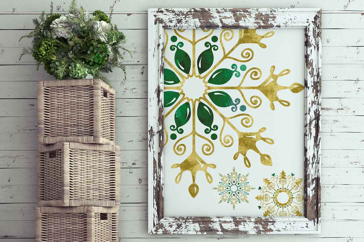 Snowflakes Clipart Collection 02, an Object Graphic by savanamm design (Photo 3 of 4)