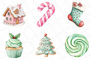 Christmas Pastel Cookie Clipart Bund, an Illustration by DreamPrint404 (Thumbnail 2 of 7)