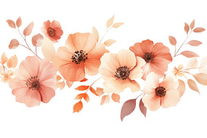 Peach floral arrangement, a Photo by Beautiful things