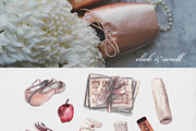 Odette. Ballet watercolor collection, a Sport Illustration by Scarlet Heath Art (Thumbnail 3 of 13)
