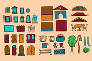 Cartoon vector city constructor., an Illustration by Nata Savina Art (Thumbnail 2 of 3)