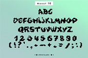 Pixelated font trio: MUUUR, a Sans Serif Font by Pásha (Thumbnail 3 of 8)