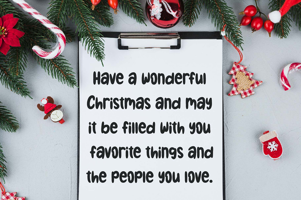 Christmas Holiday Font, a Handwritten Font by KengGraphic (Photo 4 of 11)