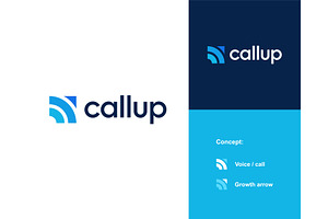 Call Up Communication Logo, a Branding & Logo Template by ika trisiana