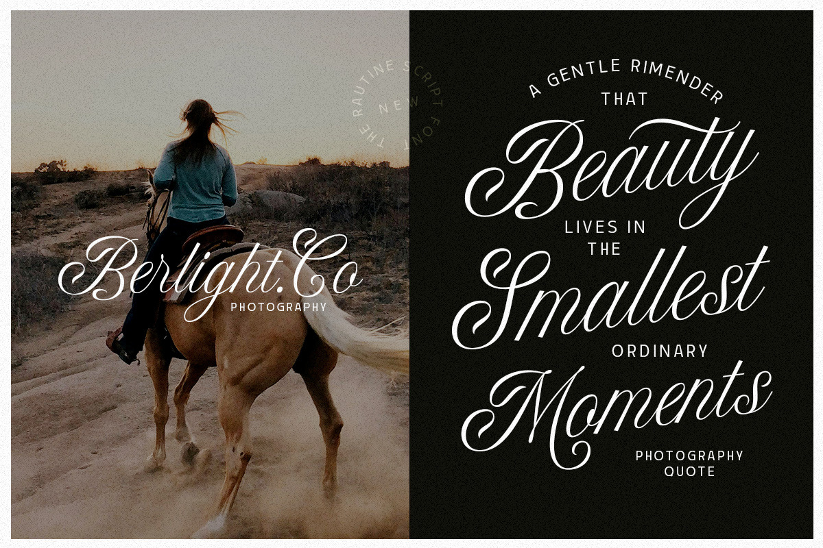 MCO - The Rautine, a Script Font by Mojiscope Studio (Photo 5 of 9)