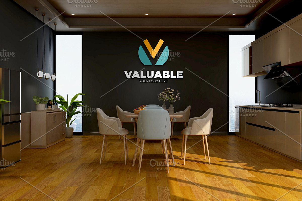 PSD Modern Office Wall Logo Mockup, a Product Mockup by Ayy (Photo 20 of 23)