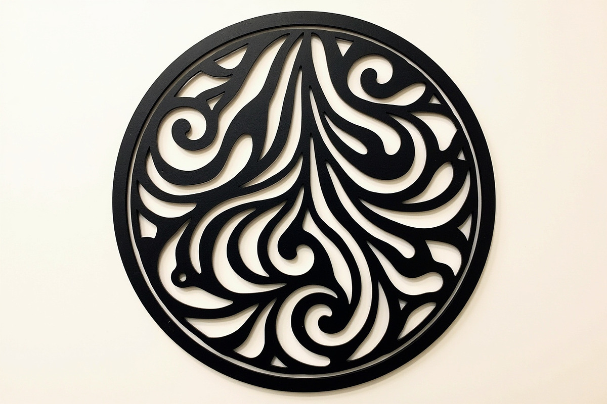 Circular Geometric Laser Cutting Bun, an Object Graphic by BIPLOB EXPERT (Photo 14 of 17)
