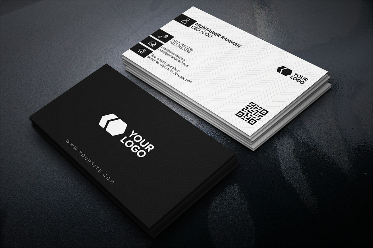 Minimal Business Card, a Business Card Template by Botpixel.Studio (Photo 1 of 3)