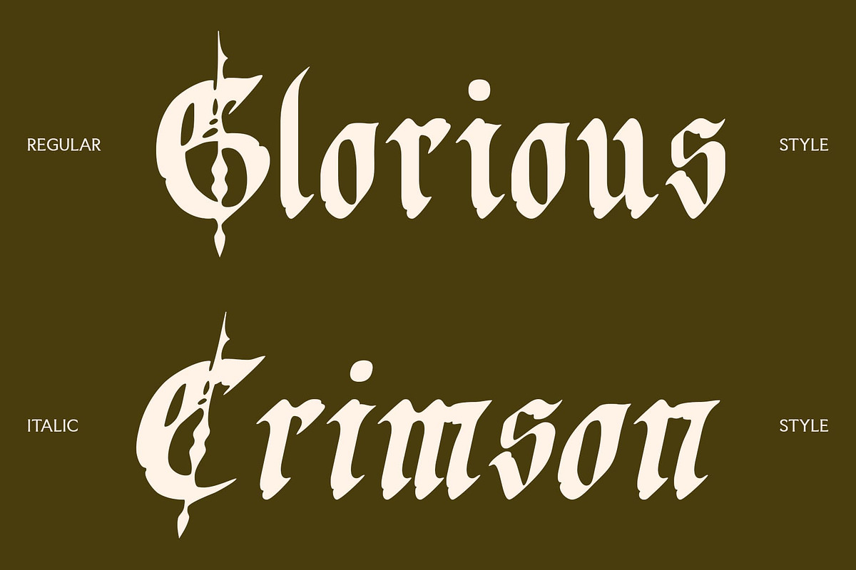 CS Lamia Drawn, a Blackletter Font by Craft Supply Co. (Photo 3 of 8)