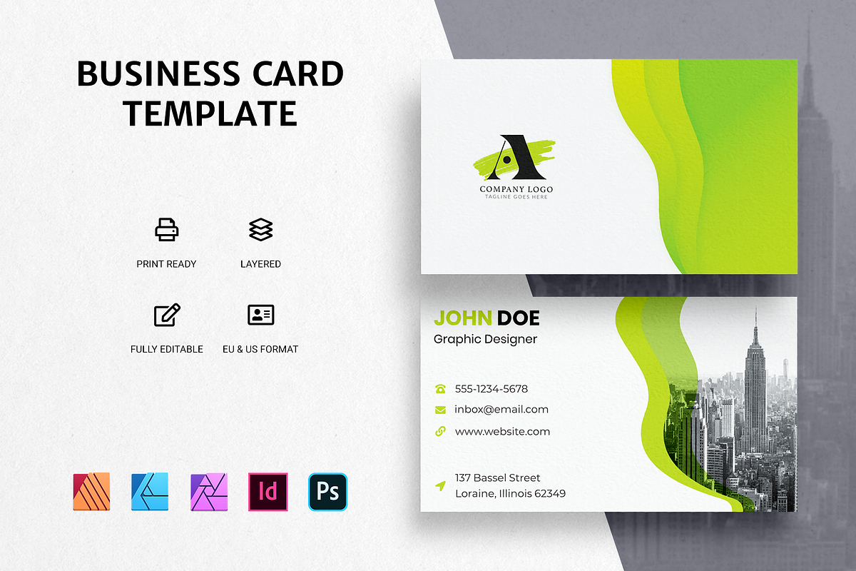 Business Card Template, a Business Card Template by Jinro (Photo 1 of 10)
