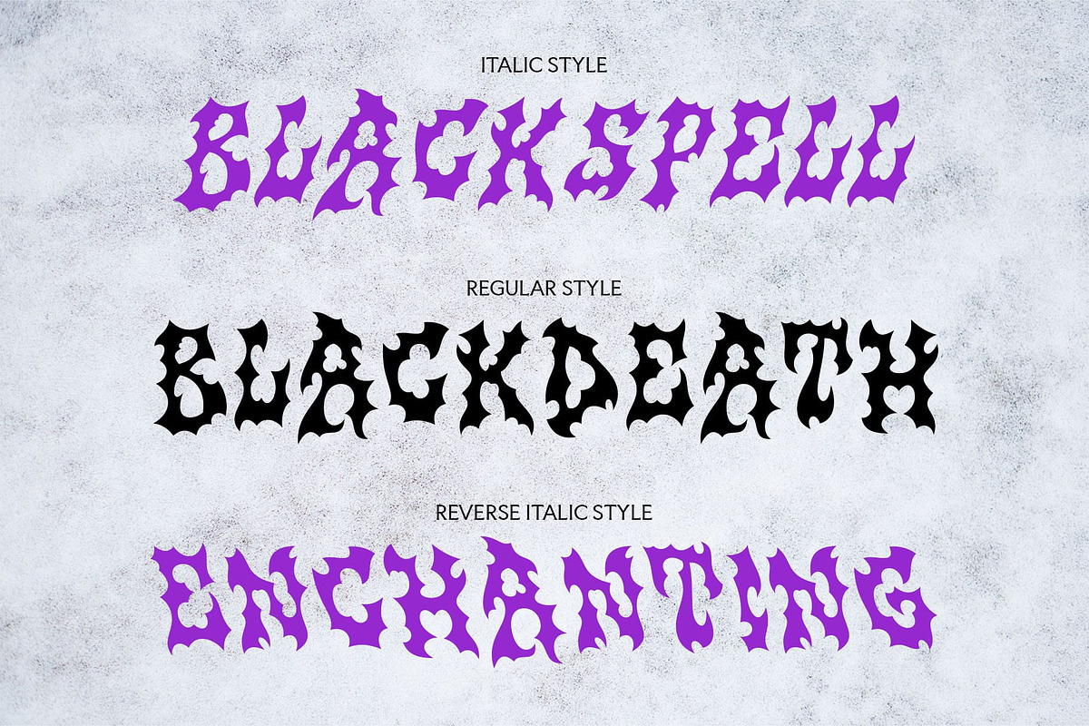 CS Murder – Black Metal Font, a Blackletter Font by Craft Supply Co. (Photo 6 of 8)