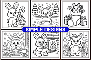 70 Cozy Bunny Christmas Coloring, a Seasonal Illustration by Design Station (Thumbnail 5 of 5)