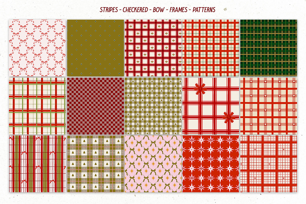 100+ Cozy Christmas Patterns & Frame, a Pattern Graphic by Mio Buono (Photo 12 of 16)