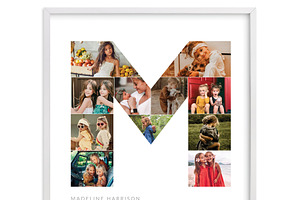 Letter M Photo Collage