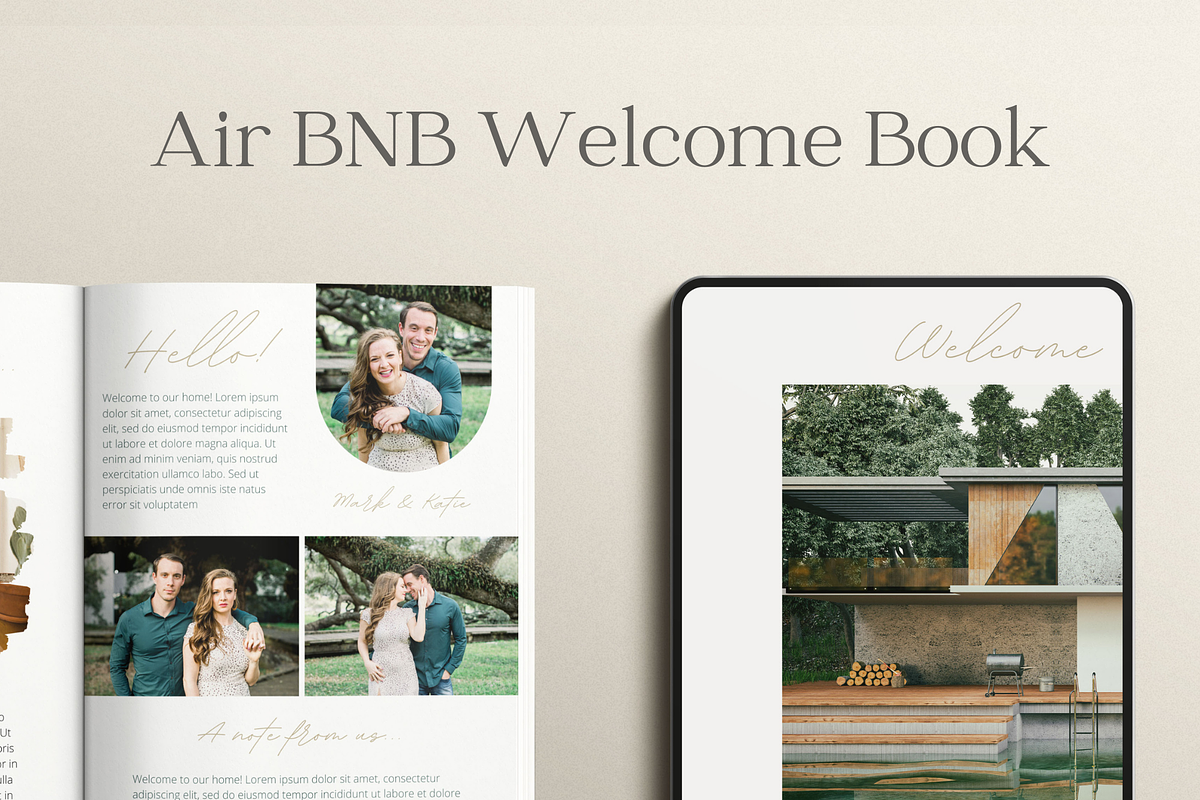 Vacation Rental Welcome Guide Canva, a Flyer Template by Sweet Little Muse (Photo 1 of 7)