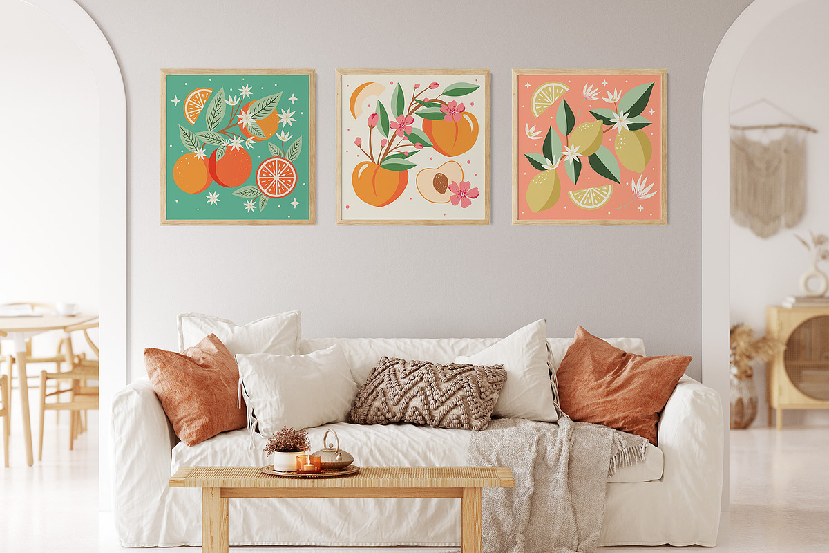 Fresh Fruit Market Clipart & Pattern, an Illustration by The Audacious Brush (Photo 13 of 13)