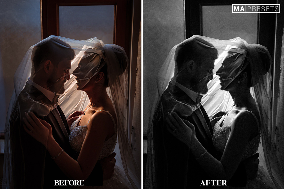 10 B&W Wedding Lightroom Presets, a Preset Add-On by MaPresets (Photo 15 of 18)