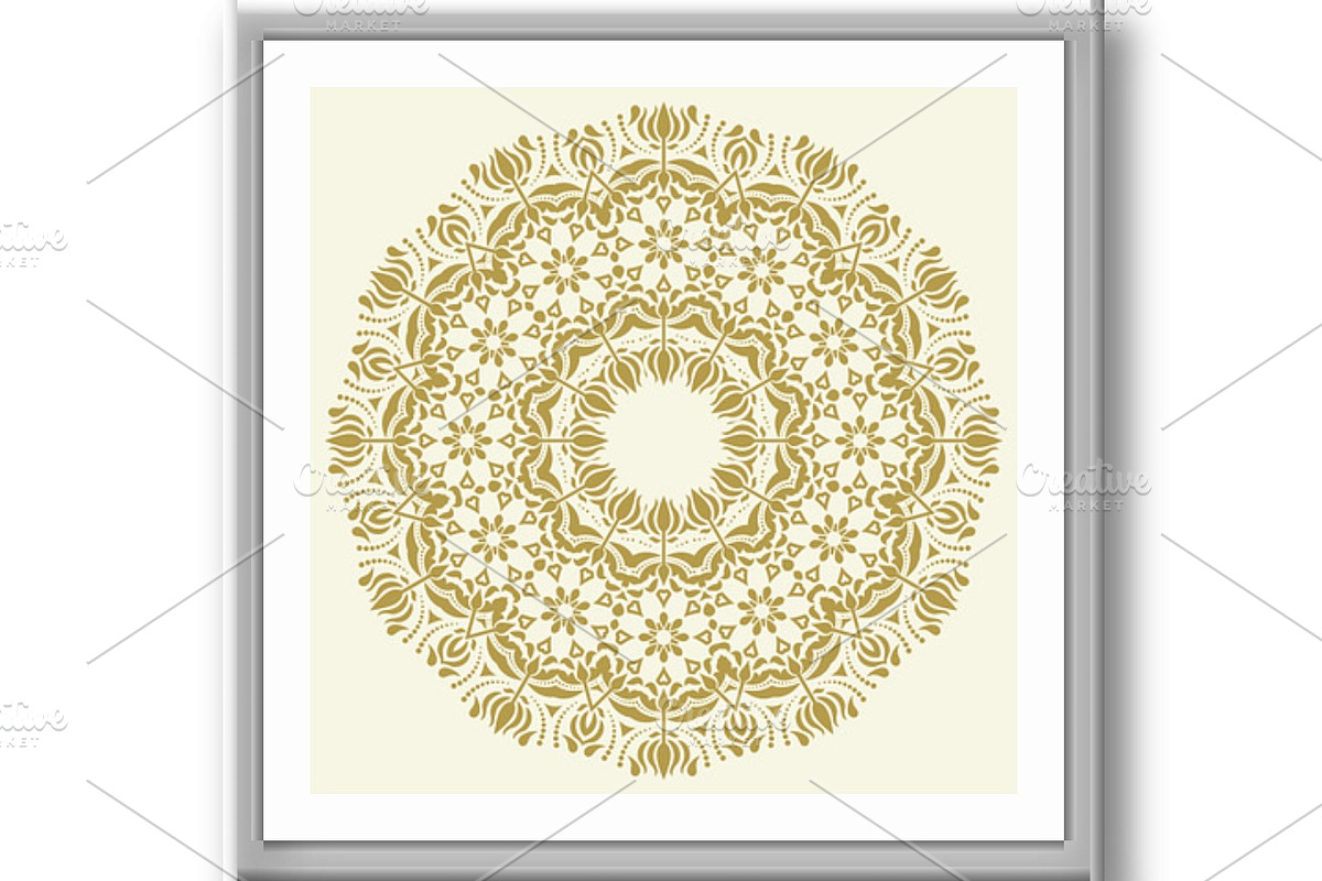 Classic Vector Fine Pattern With, a Decorative Illustration by FineArtStudio (Photo 3 of 3)