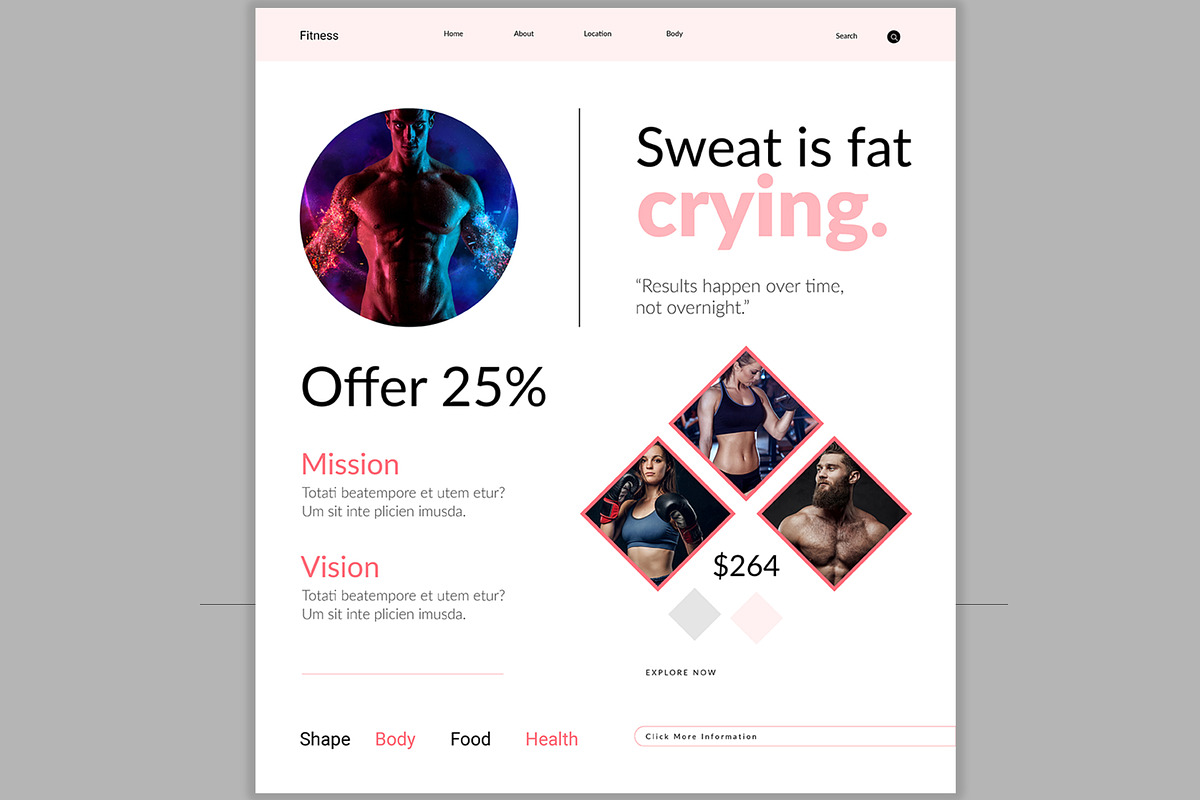 Landing Cover Page, an UI Kit Template by CreativeShaper (Photo 3 of 3)