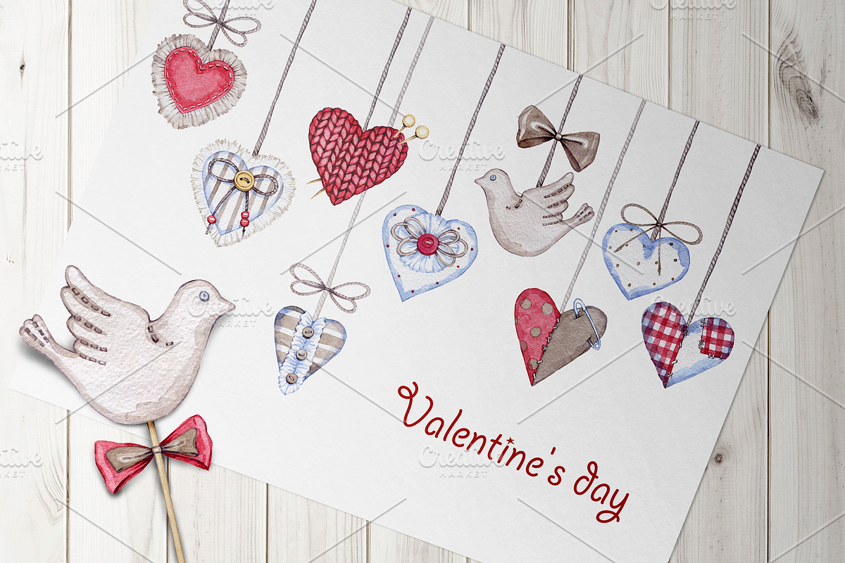 Valentine's day, a Decorative Illustration by OlyaSenko (Photo 8 of 9)