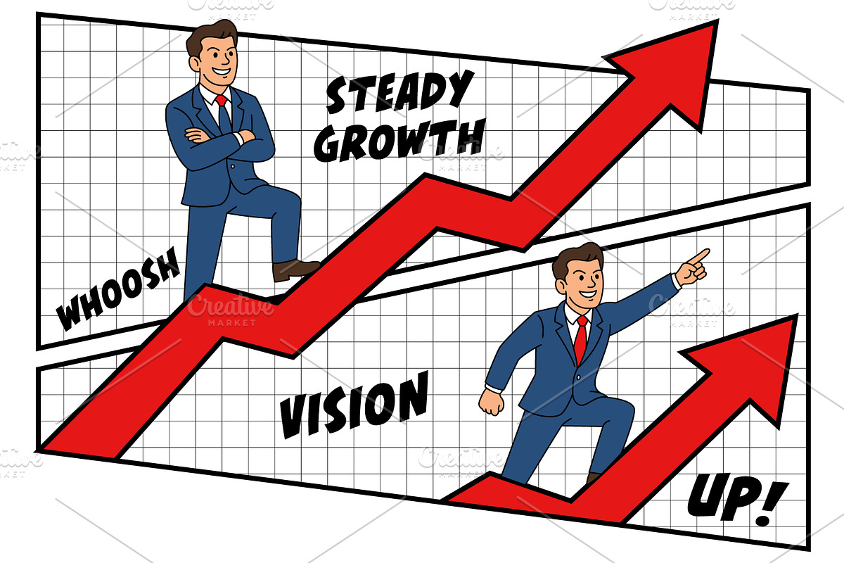 Leadership and Vision Growth Chart, a Finance Illustration by Ghagra (Photo 2 of 3)
