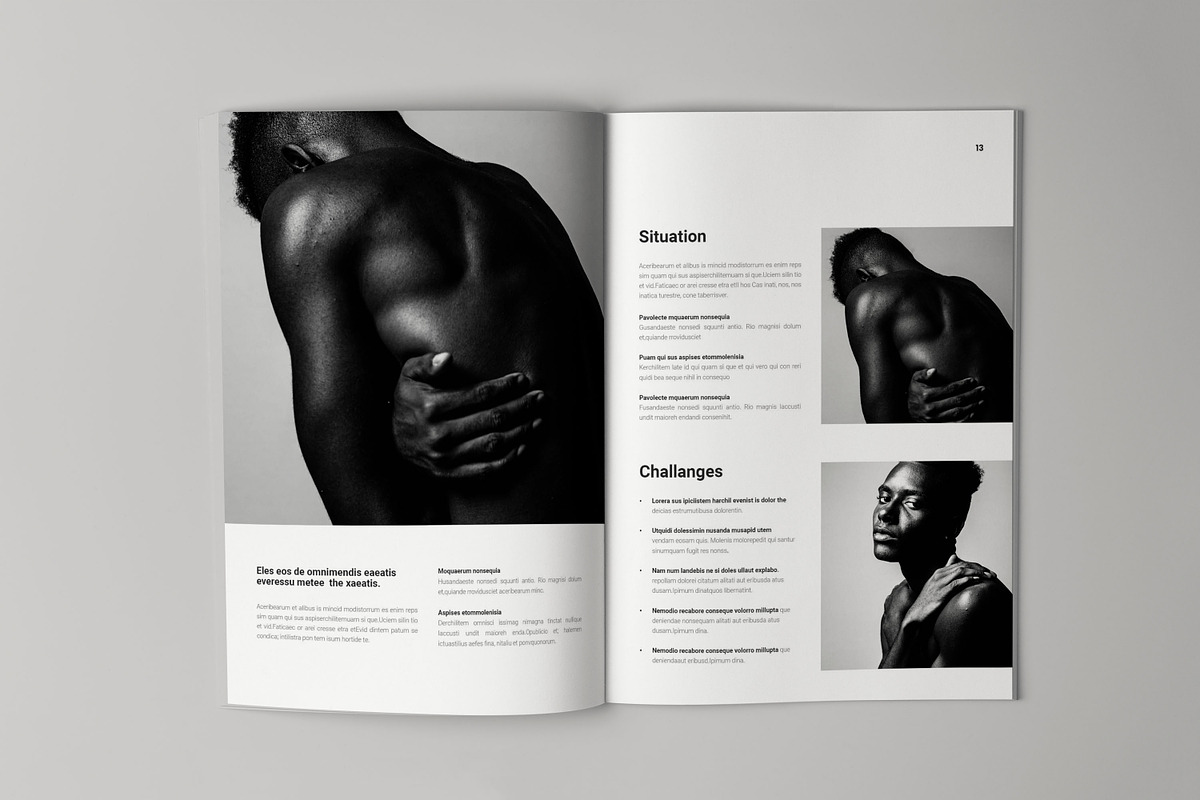 Case Study Template, a Brochure Template by HR Studio (Photo 7 of 12)