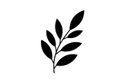 Botanical Leaf Silhouette Bundle, an Illustration by Creativeshirt (Thumbnail 5 of 51)